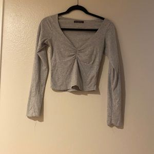 Grey long sleeve.